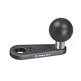FANAUE MB-02 Ball Mount Base with 10mm Mounting Hole,Right Angle Motorcycle Rearview Mirror Mounting Base, Compatible with DA-60 DA-90 DA-150 Double Socket Arm and Other Compatible Devices