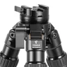 FANAUE HTC-4030A-65 Inverted Carbon Fiber Tripod With 65mm Integrated Half-Ball Leveling Base, 3 Section 25kg Load