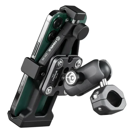 FANAUE CPC-05T6F Motorcycle phone mount compatible with 1-inch ball,fit all 5.5-7 inch phone