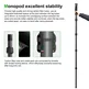 FANAUE MD-01 67.7inch Monopod for Camera Carbon Fiber Portable Compact Lightweight Travel with Walking Stick Handle(1.42"diameter)