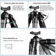FANAUE HTC series Inverted Carbon Fiber Tripod For Hunting Shooting,Compatible With Arca Swiss And Picatinny Rail (2/3 section,Load:30kg)Rail (2/3 section,Load:30kg)