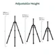 FANAUE HTC-2830CT Inverted Carbon Fiber Travel Tripod with Center Column for DSLR Cameras, 3-Sections, Load 12KG/26lb
