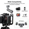 FANAUE HB-04T Camera Articulating Magic Arm, Dual Ballhead Monitor Holder Featuring 1/4" Thread Screw and Positioning Holes