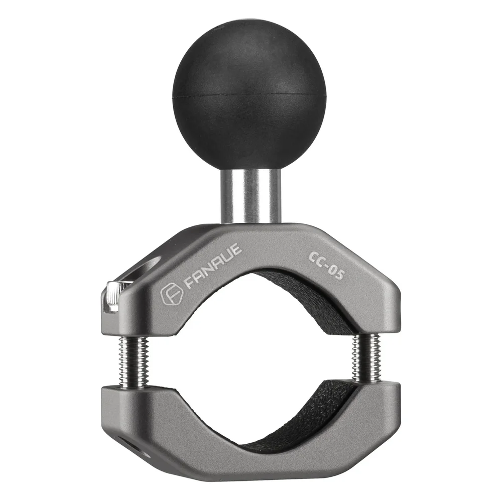 FANAUE Handlebar U-Bolt Base Clamp for Rails 0.85" to 1.14" in Diameter CC-05 Rod Clamp with B Size 1" Ball For RAM Mounts_main