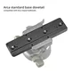 FANAUE Keymod Rail Tripod Plate Adapter Mount BKMOD-140 with Safety Stop Screws,for Tripod Ball Head Ballhead,Compatible Arca Swiss RRS Dovetail(140mm))