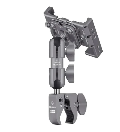 FANAUE Composite Double Socket Swivel Arm Universal Bike/Motorcycle Phone Mount Set