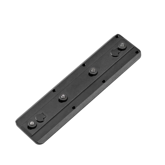 FANAUE Keymod Rail Tripod Plate Adapter Mount BKMOD-140 with Safety Stop Screws,for Tripod Ball Head Ballhead,Compatible Arca Swiss RRS Dovetail(140mm))