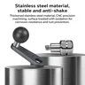 FANAUE MB-02 Ball Mount Base with 10mm Mounting Hole,Right Angle Motorcycle Rearview Mirror Mounting Base, Compatible with DA-60 DA-90 DA-150 Double Socket Arm and Other Compatible Devices