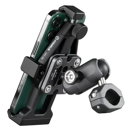 FANAUE CPC-05T6F Motorcycle phone mount compatible with 1-inch ball,fit all 5.5-7 inch phone
