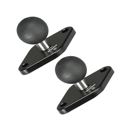FANAUE 2 Pack 25/20/17 TPU Ball Mount Diamond Base, Compatible with RAM Mount B Size 1" Ball Double Socket Arm, Meets Industry Standard AMPS 1.912'' Hole Pattern
