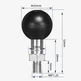 FANAUE Ball Adapter with M8 X 1.25 Threaded Post,Suitable for M8 Screw Holes on Motorcycles or Other Equipment