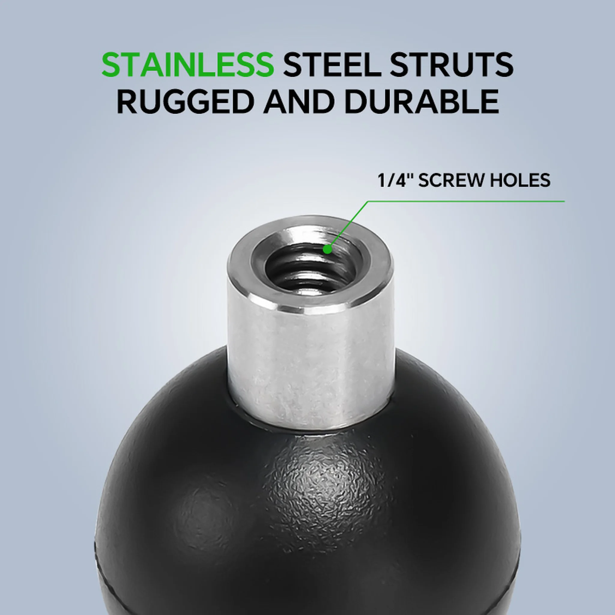 FANAUE B-0  Female Ball Adapter with 1/4"-20 Threaded Hole with 25/20/17mm Ball