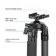 FANAUE 2 Section Standard Tripod Compatible With Arca Swiss and Picatinny Rail for Photography and hunting(64.5")