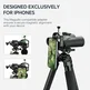 Magnetic Universal Spotting Scope Phone Adapter, Fits 2.16" Eyepiece Max（Only Available for iPhone）