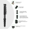 FANAUE MD-01 67.7inch Monopod for Camera Carbon Fiber Portable Compact Lightweight Travel with Walking Stick Handle(1.42"diameter)