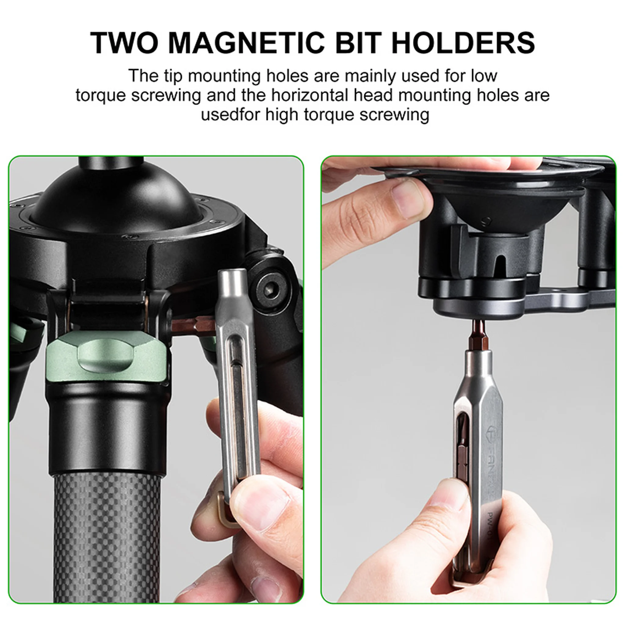 FANAUE Titanium Pocket Screwdriver, Precision Screwdriver Set, Professional Grade Magnetic Repair Tool Kit for Electronics.