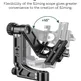FANAUE 360 Degree Panoramic Gimbal Head Aluminum Load 66 lbs (30 Kgs)(PG-02)