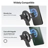 FANAUE MT-04 Magnetic Phone Tripod Mount Holder with Cold Shoe Arca Swiss QR Base Plate,1/4" & 3/8'' Screw