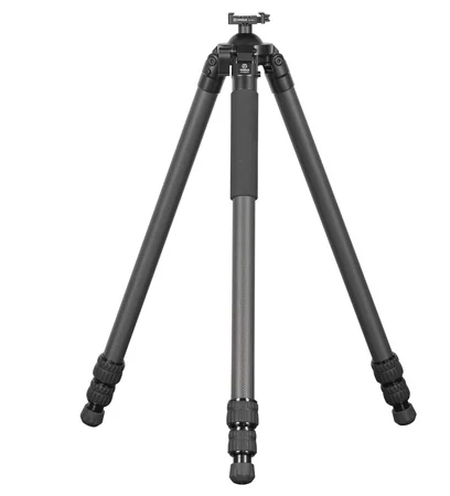 FANAUE HT-3630-65 66.14英寸碳纖維三腳架，適用於狩獵射擊，配備65毫米球頭，3節