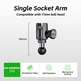 FANAUE CC-80PS Series Single Socket Arm Compatible with 17mm RAM Mount B Size Adapters, Aluminum Alloy Clamp for 17mm (0.66 inch) Ball Head,Fits Bicycle, Motorcycle, Car Phone Holder