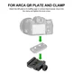 FANAUE BTC-50 Quick Release Plate Adapter Compatible Swiss/RRS Arca Dovetail to Picatinny, Quick Release L-Ever-Release Clamp for Magpul Bipod Tripod Ball Head and QR Plate.