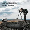 FANAUE 77cm Length Photography Handbag Hunting Tripod Black Waterproof Bag