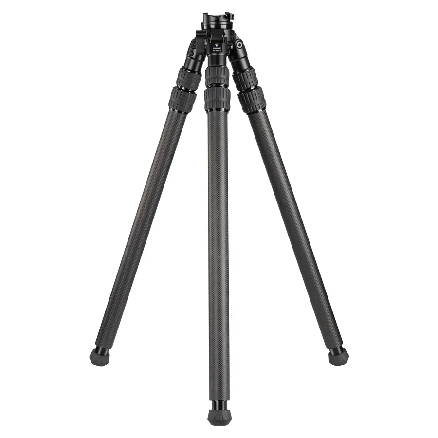 FANAUE HTC-4030A-65 倒裝碳纖維三腳架，配備 65mm 一體式半球調平底座，3 節，承重 25kg