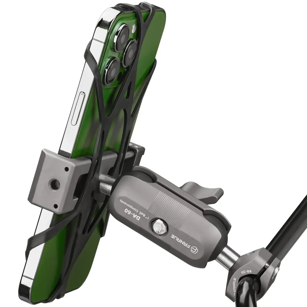 FANAUE CC-06T Motorcycle Phone Mount for Mirror Stem / Mirror Bar_main