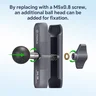 FANAUE M5L Ball Assembly with M5 X 0.8 Threaded Post,DA-60 DA-90 Double Socket Arm Screw Replacement Assemblies