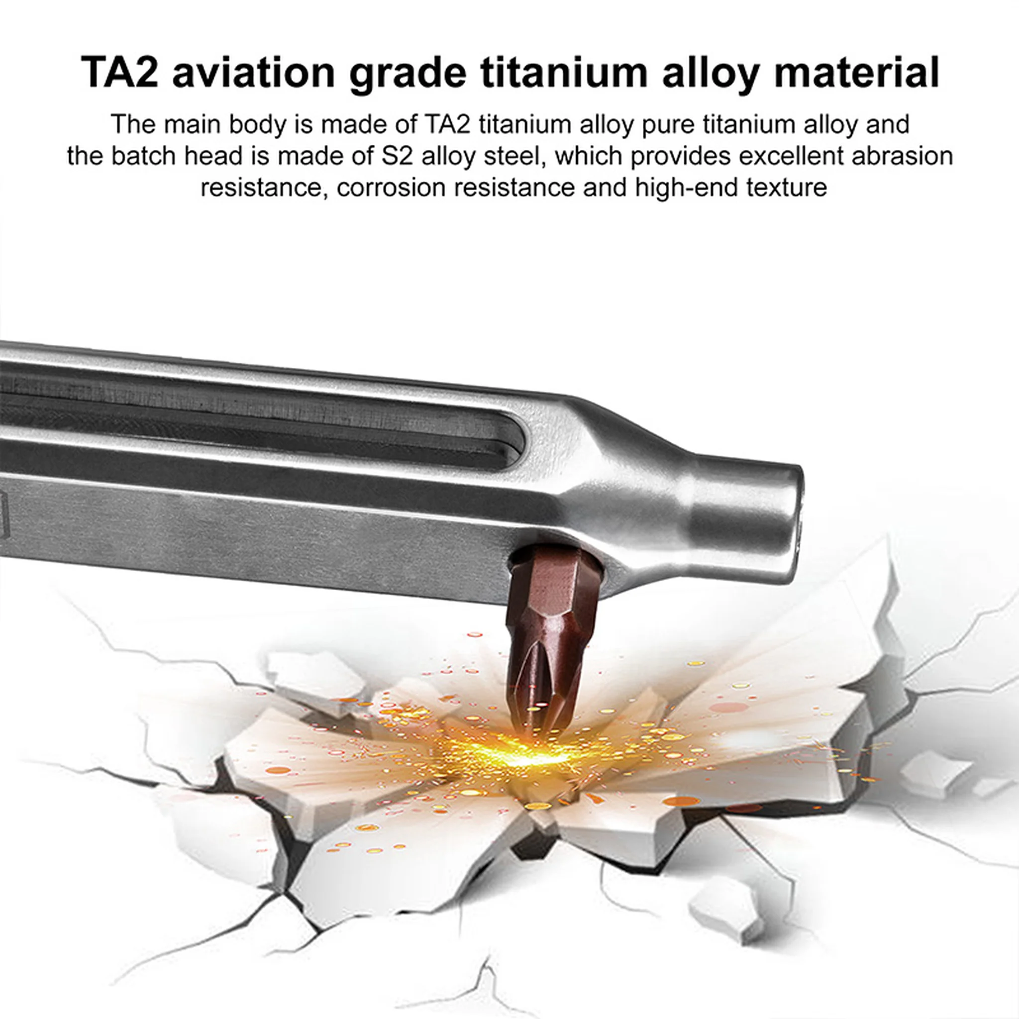 FANAUE Titanium Pocket Screwdriver, Precision Screwdriver Set, Professional Grade Magnetic Repair Tool Kit for Electronics.