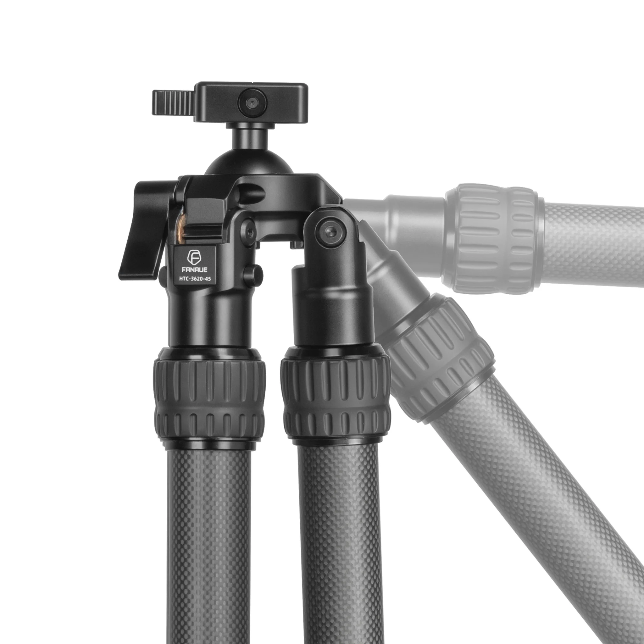 FANAUE HTC series Interted Carbon Fiber Tripod For Hunting Shooting,Compatible With Arca Swiss And Picatinny Rail (2/3 section,Load:30kg)