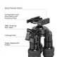FANAUE HTC series Inverted Carbon Fiber Tripod For Hunting Shooting,Compatible With Arca Swiss And Picatinny Rail (2/3 section,Load:30kg)Rail (2/3 section,Load:30kg)