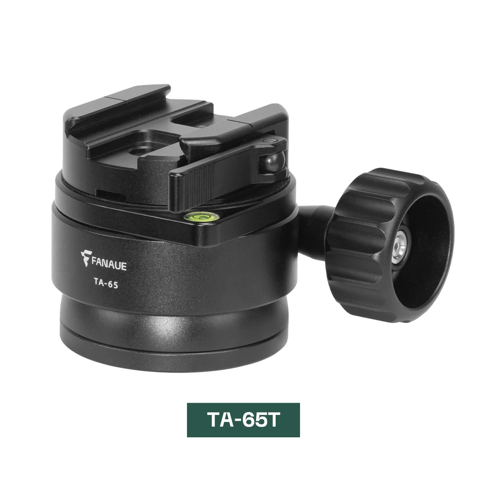 FANAUE TA-65T Ball Head with Bubble Level Compatible With ARCA Standard for Camera Shooting & Hunting_main