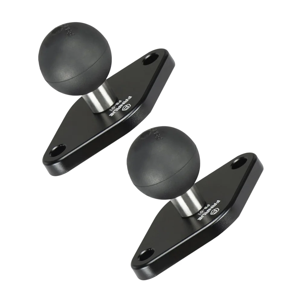 FANAUE 2 Pack 25/20/17 TPU Ball Mount Diamond Base, Compatible with RAM Mount B Size 1" Ball Double Socket Arm, Meets Industry Standard AMPS 1.912'' Hole Pattern_main