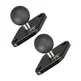 FANAUE 2 Pack 25/20/17 TPU Ball Mount Diamond Base, Compatible with RAM Mount B Size 1" Ball Double Socket Arm, Meets Industry Standard AMPS 1.912'' Hole Pattern