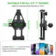 FANAUE Aluminum Phone Holder with 1" Ball Head Adapter Compatible with RAM Mounts B Size Double Socket Arm & Bike Motorcycle Phone Mount for 5.5-7" Smartphone