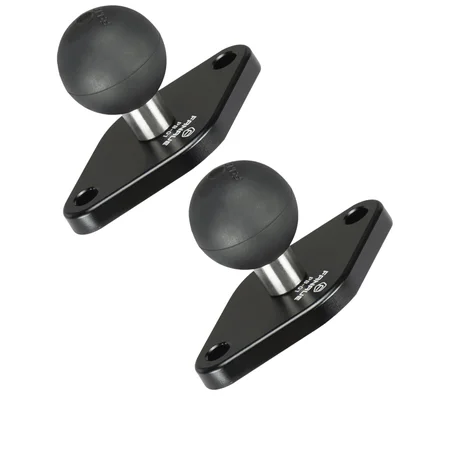FANAUE 2 Pack 25/20/17 TPU Ball Mount Diamond Base, Compatible with RAM Mount B Size 1" Ball Double Socket Arm, Meets Industry Standard AMPS 1.912'' Hole Pattern