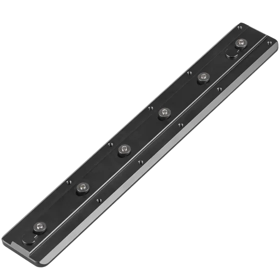 FANAUE Keymod Rail Tripod Plate Adapter Mount BKMOD-240 with Safety Stop Screws,for Tripod Ball Head Ballhead,Compatible Arca Swiss RRS Dovetail(240mm)