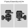 FANAUE XB-40T 360°Panning Ball head  for Tripod with Arca-Swiss Quick Release Plate (Base diameter 55 mm/2.16inch)