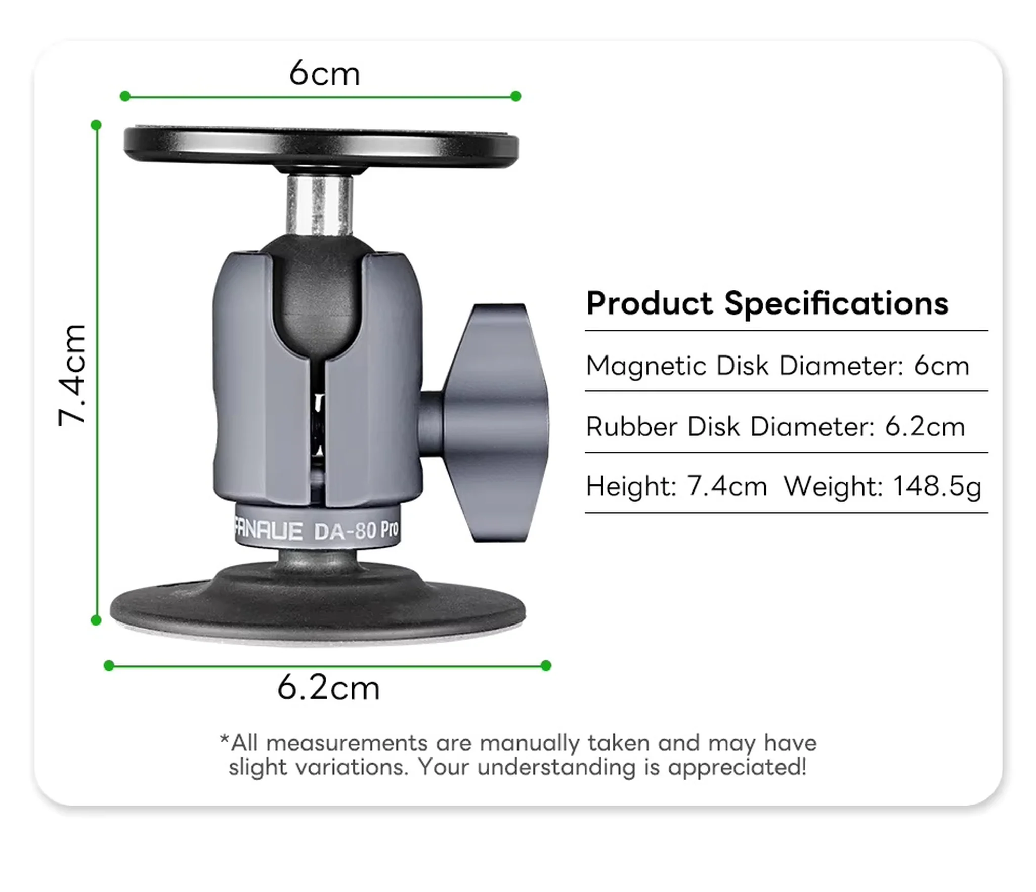 FANAUE SC-03T Magnetic CarPhone Holder for Dashboard