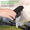 FANAUE Aluminum Phone Holder with 1" Ball Head Adapter Compatible with RAM Mounts B Size Double Socket Arm & Bike Motorcycle Phone Mount for 5.5-7" Smartphone