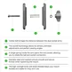 FANAUE Aluminum Alloy Double Socket Arm Compatible With 1 inch Ball(60mm/90mm/150mm))