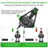 FANAUE Aluminum Phone Holder with 1" Ball Head Adapter Compatible with RAM Mounts B Size Double Socket Arm & Bike Motorcycle Phone Mount for 5.5-7" Smartphone