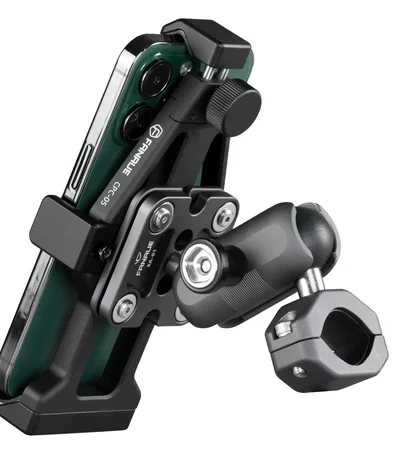 FANAUE CPC-05T6F Motorcycle phone mount compatible with 1-inch ball,fit all 5.5-7 inch phone