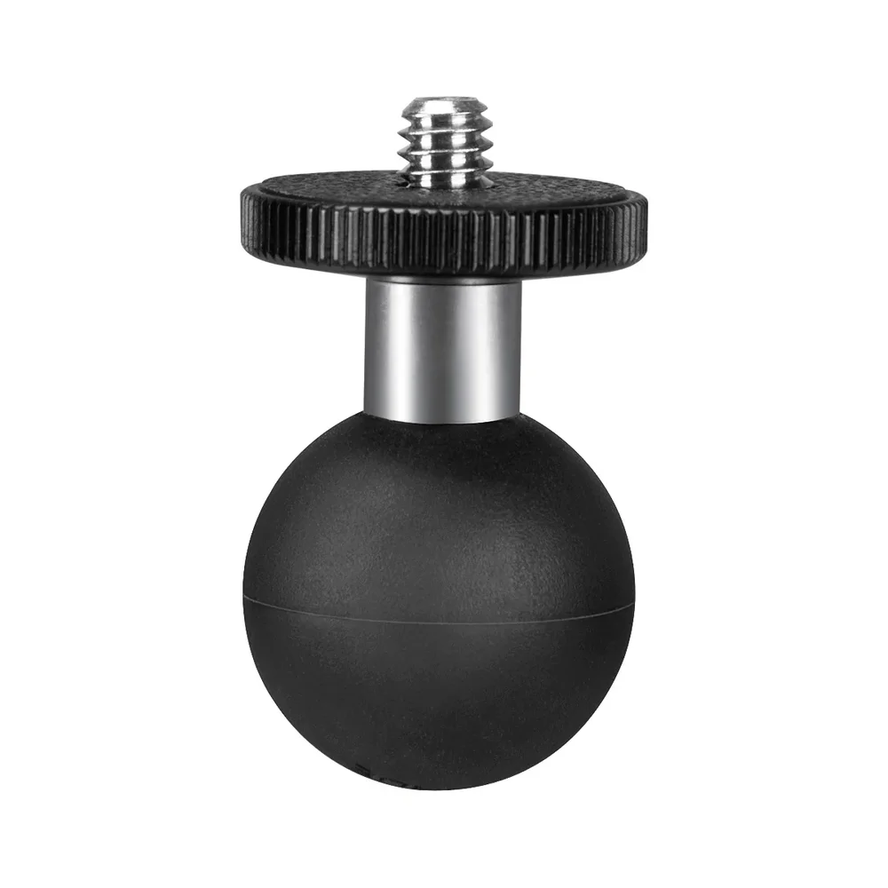 FANAUE GB-02 Ball Adapter with 1/4"-20 Threaded Stud, 25mm Model Compatible with RAM Mount B Size,and Fit Double Socket Arm for Insta 360 Panorama Series and Motorcycle Riding Photography Sports Camera_main