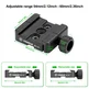 FANAUE BTC-50 Quick Release Plate Adapter Compatible Swiss/RRS Arca Dovetail to Picatinny, Quick Release L-Ever-Release Clamp for Magpul Bipod Tripod Ball Head and QR Plate.