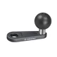 FANAUE MB-02 Ball Mount Base with 10mm Mounting Hole,Right Angle Motorcycle Rearview Mirror Mounting Base, Compatible with DA-60 DA-90 DA-150 Double Socket Arm and Other Compatible Devices