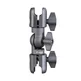FANAUE DA-120PRO Double Socket Swivel Arm Compatible with 1 Inches/B Size /25mm Ball Mounts Accessories, Powerful Clamp Compatible with RAM Mount