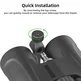 FANAUE Quick Release Binocular Tripod Adapter,Compatible with Arca Ball Head and 1/4 Thread Head
