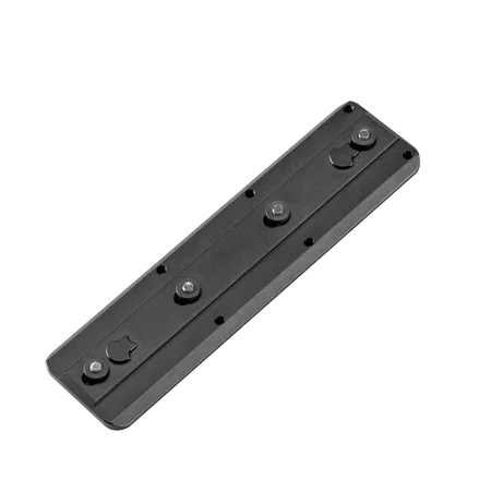 FANAUE Keymod Rail Tripod Plate Adapter Mount BKMOD-140 with Safety Stop Screws,for Tripod Ball Head Ballhead,Compatible Arca Swiss RRS Dovetail(140mm))